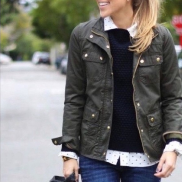 J Crew Relaxed Boyfriend Field Jacket 
